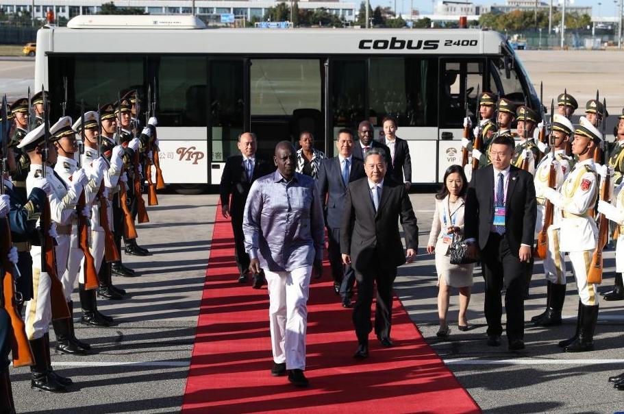 Kenyan president arrives in Beijing for 3rd Belt and Road Forum for Int'l Cooperation